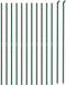 vidaXL - Draadgaashek - met - flens - 1x25 - m - groen