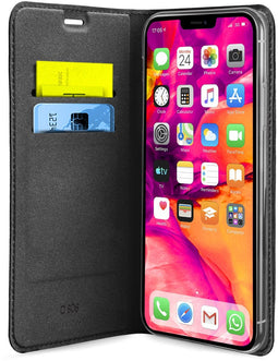 SBS TEBKLITEIP12MK - Flip cover - Kunstleer - Ruimte voor 2 pasjes - Zwart