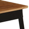 vidaXL - Eettafel - 75x75x76 - cm - massief - acaciahout - en - staal