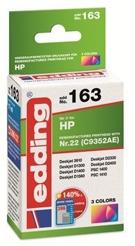 Edding EDD-163 - Inktcartridge - Cyaan Geel Magenta