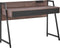 Bureau donkerbruin/wit 120 x 50 cm HARWICH
