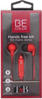 T'nB ESBCRD - In-ear oordopjes - Bedraad - Rood