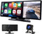 Nince CarPlay Scherm 10 Inch - Draadloos Apple CarPlay & Android Auto - Dashcam & Achteruitrijcamera