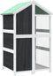 vidaXL Volière 97x81x152 cm massief grenenhout grijs