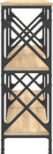 vidaXL - Wandtafel - 156x28x80,5 - cm - bewerkt - hout - sonoma - eikenkleurig