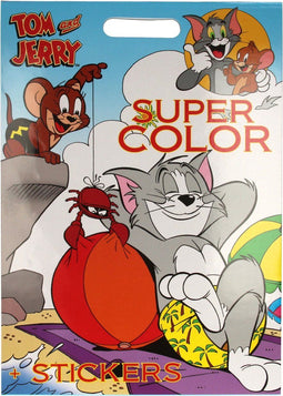 Warner Bros Super Color Kleurboek Tom & Jerry met Stickers
