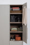 WOOOD Rens Kledingkast 1-Deurs - Noten/Grijs - 210x55x58