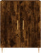 vidaXL - Dressoir - 69,5x34x90 - cm - bewerkt - hout - gerookt - eikenkleurig