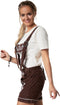 dressforfun Lederhose Weißensee - Verkleedkleding kostuum - Klassieke klederdrachtlook - Bruin (XL)