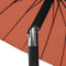 vidaXL - Parasol - met - aluminium - paal - 270 - cm - terracottakleurig