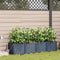 vidaXL - Tuinplantenbakken - met - Waterirrigatiesysteem - - - 4 - stuks - - - Grijs
