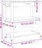 vidaXL - Keukentrolley - MONZA - 84x40x90 - cm - massief - grenenhout
