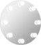 vidaXL - Wandspiegel - met - LED-lampen - rond - glas