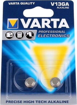 Varta V13GA - Alkaline knoopcel-batterij - 125mAh - Zilver (2 stuks)
