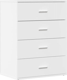 vidaXL - Dressoir - 60x39x80 - cm - bewerkt - hout - wit
