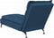 vidaXL - Chaise - longue - met - kussens - stof - blauw