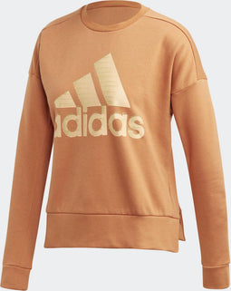 adidas W Id Glam Sweat - Dames Sporttrui - Maat XS - Tech Copper
