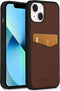 Accezz iPhone 13 - Back Cover - Premium Leather Card Slot - Bruin