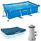 Intex Rectangular Frame Pool - Opzetzwembad 300 x 200 x 75 cm - Eenvoudig te monteren - Watercapaciteit 3834 l