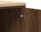 vidaXL - Garagekast - 30x51x85 - cm - massief - grenenhout - bruin - eikenkleurig