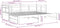 vidaXL - Slaapbank - uitschuifbaar - massief - grenenhout - zwart - 2x(90x200) - cm