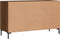 vidaXL - Dressoir - 100x36x60 - cm - bewerkt - hout - bruin - eikenkleur