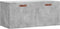 vidaXL - Wandkast - 80x36,5x35 - cm - bewerkt - hout - betongrijs
