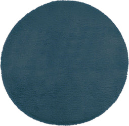 Atmosphera Vloerkleed - Blauw- Rond - 80x80cm - Extra zacht