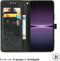 iMoshion Hoesje Geschikt voor Sony Xperia 1 V Hoesje Met Pasjeshouder - iMoshion Mandala Bookcase - Zwart