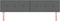 vidaXL - Hoofdbord - met - Knopen - Geweven - Donkergrijs - 200 - cm - Stof