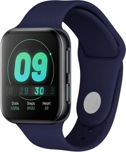 iMoshion Bandje Geschikt voor Oppo Watch 46 mm - iMoshion Siliconen bandje - Donkerblauw