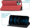 iMoshion Hoesje Geschikt voor iPhone 12 Pro / 12 Hoesje Met Pasjeshouder - iMoshion Slim Folio Bookcase - Rood