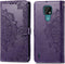 iMoshion Hoesje Geschikt voor Motorola Moto E7 Hoesje Met Pasjeshouder - iMoshion Mandala Bookcase - Paars