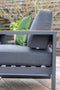 Garden Impressions Plaza lounge tuinstoel - donker grijs teaklook