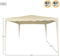 Aktive Vierkante Gazebo 300x300x240 Cm Beige