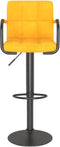 vidaXL - Barkrukken - 2 - st - fluweel - mosterdgeel