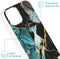 iMoshion Hoesje Geschikt voor iPhone 13 Hoesje Siliconen - iMoshion Design hoesje - Blauw / Shattered Blue Marble