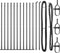 vidaXL - Hekpalen - met - Basisplaten - 13 - stuks - Ø32mm - 83,5cm - Gegalvaniseerd - Staal