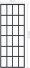 vidaXL - Schuifdeur - met - beslag - 76x205 - cm - aluminium - en - ESG-glas