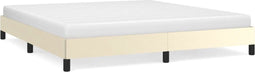 vidaXL - Bedframe - kunstleer - crèmekleurig - 160x200 - cm