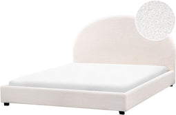 VAUCLUSE - Tweepersoonsbed - Gebroken wit - 160 x 200 cm - Bouclé