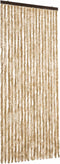 vidaXL - Vliegengordijn - 56x185 - cm - chenille - beige