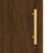 vidaXL - Dressoir - 34,5x34x90 - cm - bewerkt - hout - bruin - eikenkleur