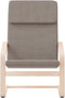 vidaXL Relaxstoel stof taupe