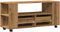 vidaXL - Tv-meubel - met - wielen - 102x34,5x43 - cm - hout - artisanaal - eiken