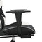 vidaXL - Gamestoel - met - voetensteun - kunstleer - zwart - en - wit
