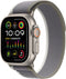 Apple Watch Ultra 2 - GPS + Cellular - 49mm - Titanium kast met Groen/Grijs Trail Loop - S/M