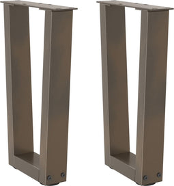 vidaXL - Eettafelpoten - 2 - st - V-vormig - 38x(42-43,3) - cm - staal - naturel