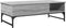 vidaXL - Salontafel - 100x50x35 - cm - bewerkt - hout - en - metaal - grijs - sonoma