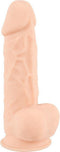 Silexd – Zeer Realistische Zuignap Dildo met Zachte Mantel en Harde Kern voor Levensechte Ervaring – 24.3 cm – beigeig